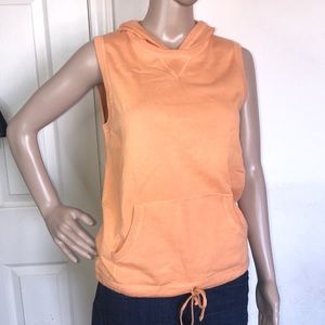 Lauren Ralph Lauren Hooded Sleeveless Top sz M